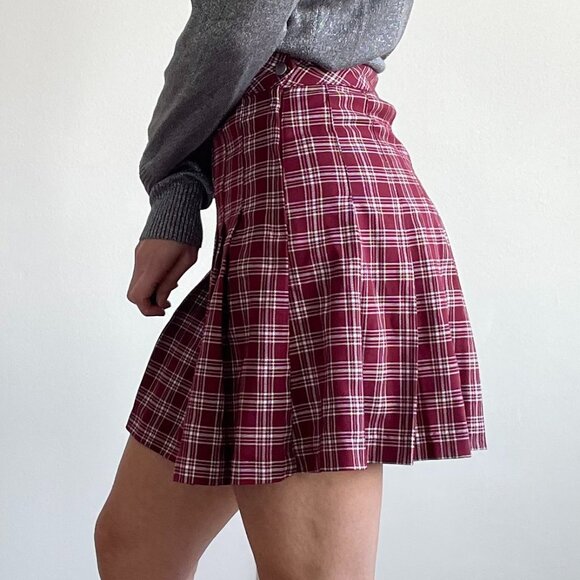 Divided By H&M - Plaid Pleated Mini Skirt - Picture 8 of 15